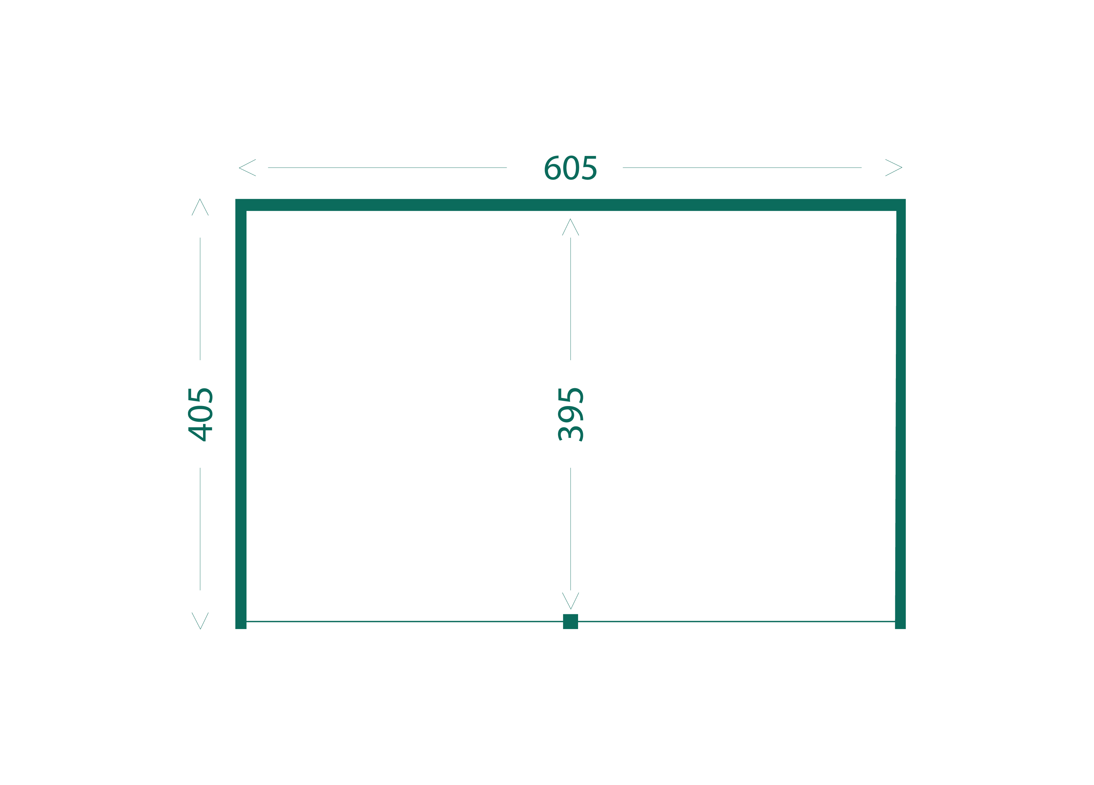 Plattegrond Mose — 405 × 605 cm